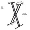 Professional Heavy-Duty X-Type Keyboard Stand