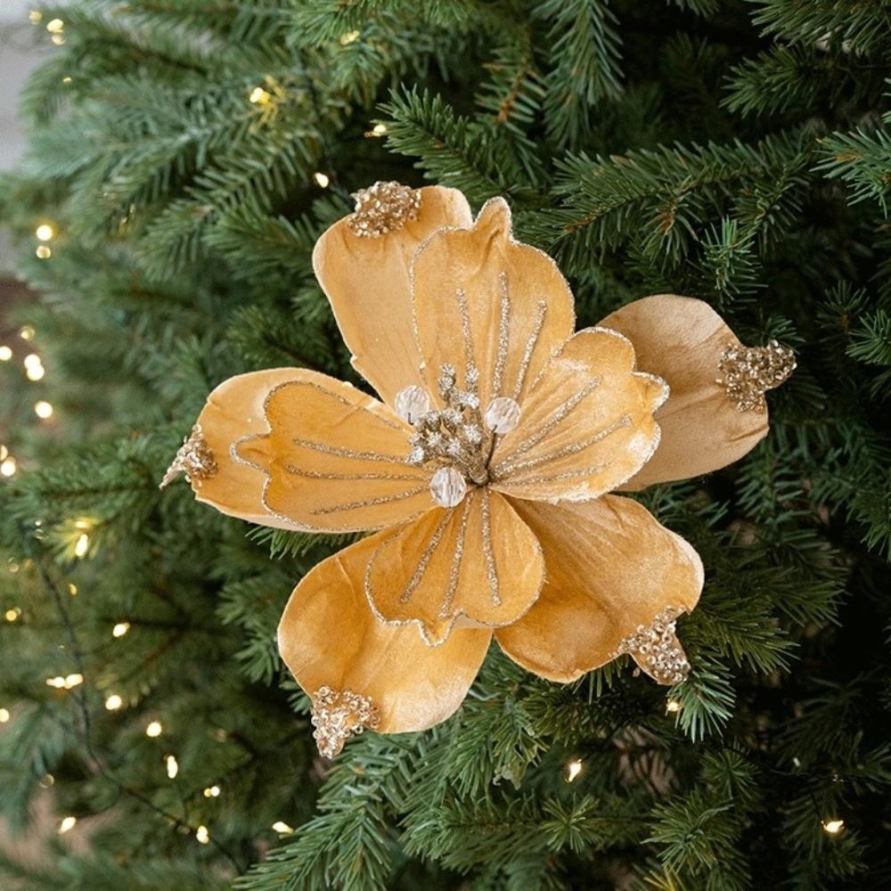 Magnolienblüte Weihnachtsbaumschmuck Simulation Weihnachtsbedarf Weihnachtsbaumanhänger Heimdekoration