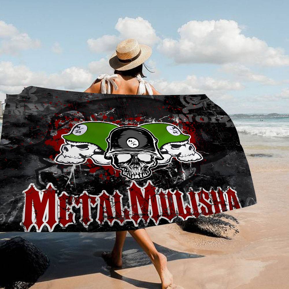 M-Metal M-Mulisha Spiel Anime Anime Strand Schwimmtuch Weiches Saugfähiges Waschlappen Kindergeschenke Für Kinder Reisen Camping Fitnessstudio