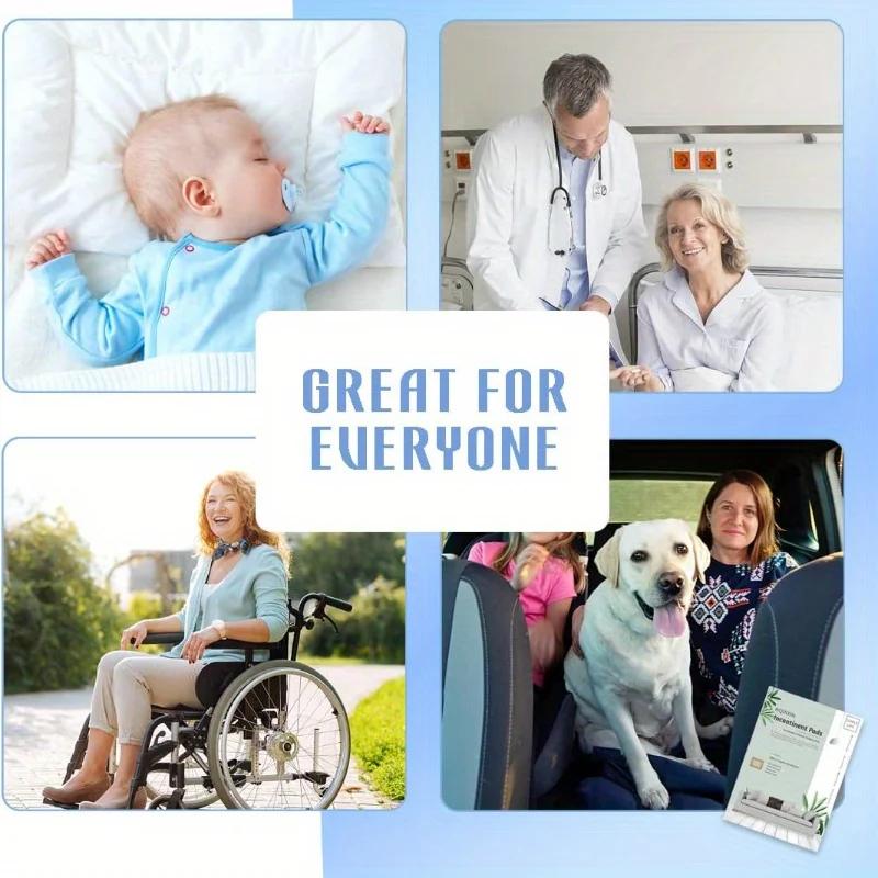 1 Stück wiederverwendbares rutschfestes Bettauflage - Dick gepolsterter waschbarer Matratzenschoner für Erwachsene, Ältere, Langlebige Bettwäsche, Weich