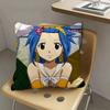 1pc Levy McGarden Fairy Tail Pillow Case Fashion Square Pillowcase Bedroom Sofa Room Ins Decoration Leisure