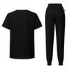 Unisex Loose And Comfortable V,neck Short Sleeved Pants Workwear Beauty Suit Protective Suit Set