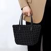 Trendy Single-shoulder Crossbody Bag, Windmill Knot Hand-woven Bag, Fashionable and Casual Vegetable Basket Handbag