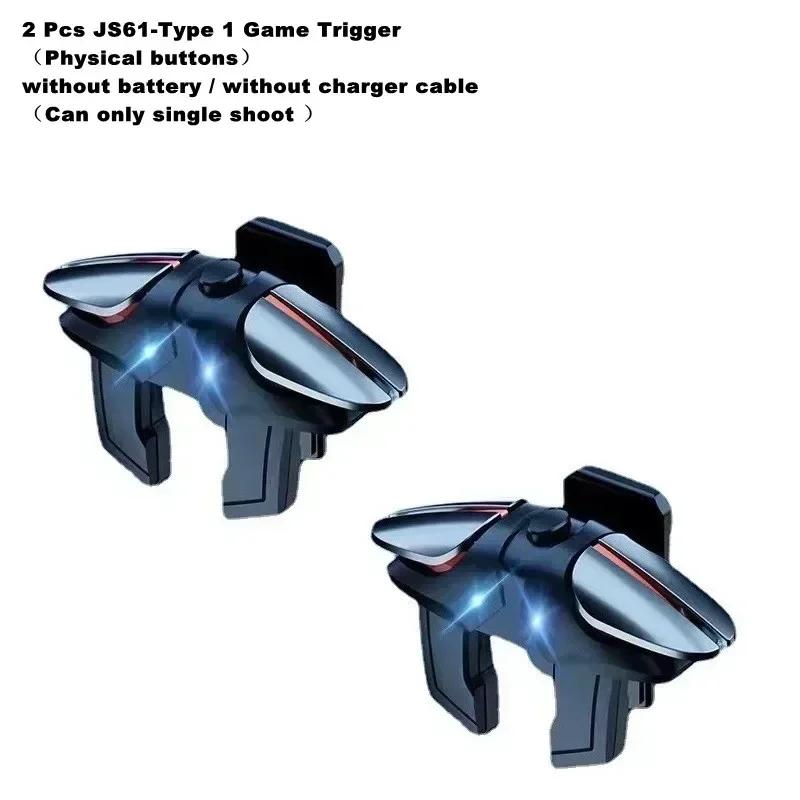 Grilletti per Gioco su Cellulare a 6 Dita L1 R1 Pulsanti Fuoco Mira Sparatutto Gamepad Joystick per IOS Android PUBG Accessori da Gioco