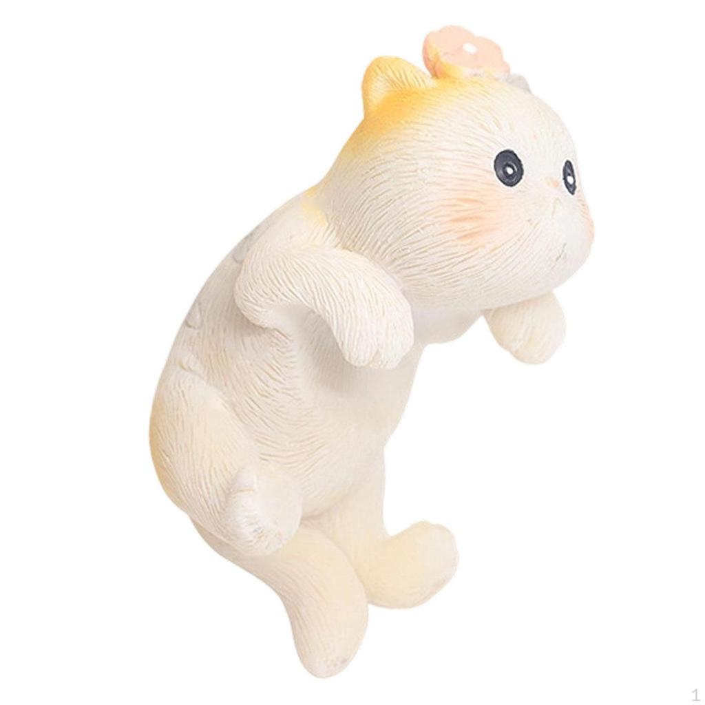 Ogród Statua Kota Doniczka Przytulanka Figurka Dekoracja Miniaturowy Wieszak na Doniczkę Wiszący Wazon