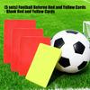 5er-Set Fußball Warn- und Platzverweis-Verzögerungskarten Rote Gelbe Fußballschiedsrichter-Strafkarten Zur Klärung der Fußballregeln