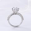 Lindon Classic Copper Alloy Zircon Ring Ladies Jewelry Wedding Promise Party Gift