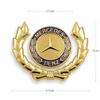 AMG W220 Für Benz Emblem mit Flügeln Stern Haubenabzeichen Gold Autohaube Vorne Chrom Logo Luxuriös Verchromt für Mercedes Benz Haube wi