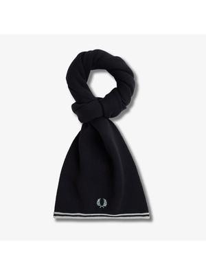 Fred Perry Écharpe Mélange Laine Mérinos Double Pointe Bleu Marine Cfpu2439152 L51 qzgCfpu2439152 L51
