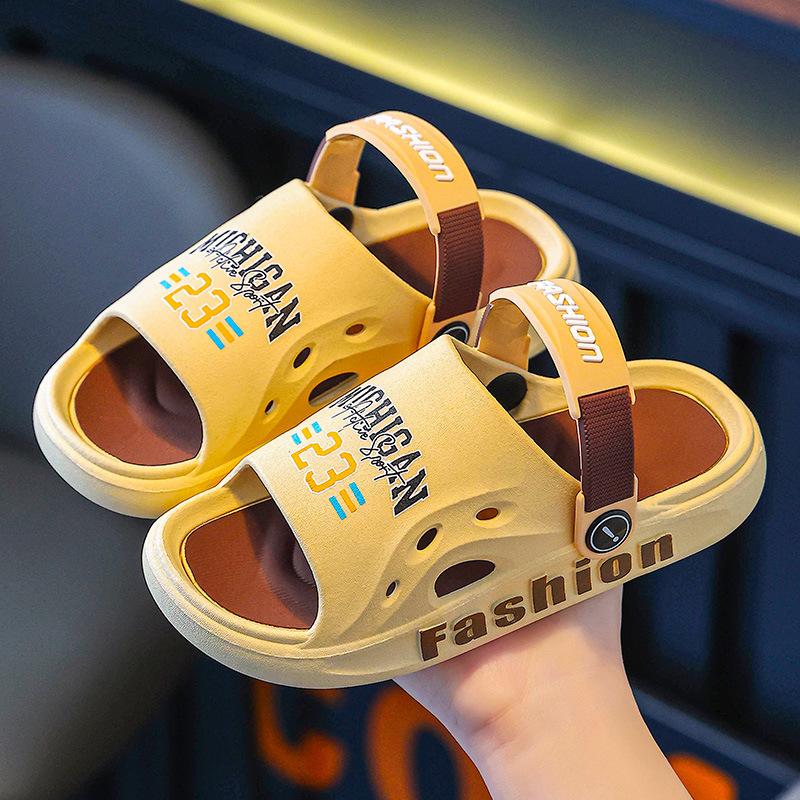 Children's Slippers for Boys, Summer Non-slip Indoor Sandals for Bathing, Dual-use Parent-child Non-slip Children's Slippers