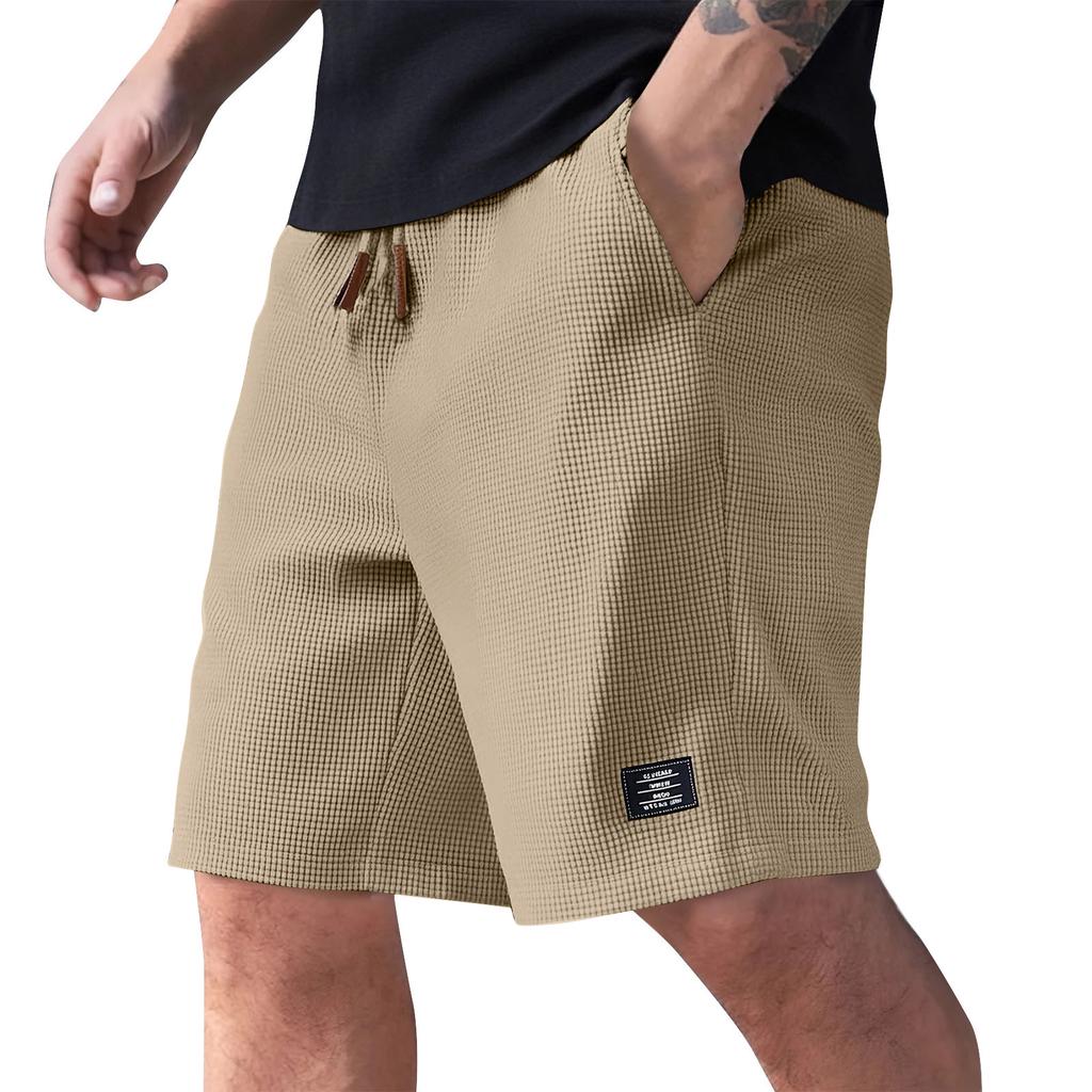 Men's Summer Casual Shorts Men's Fashion Sports Textured Shorts