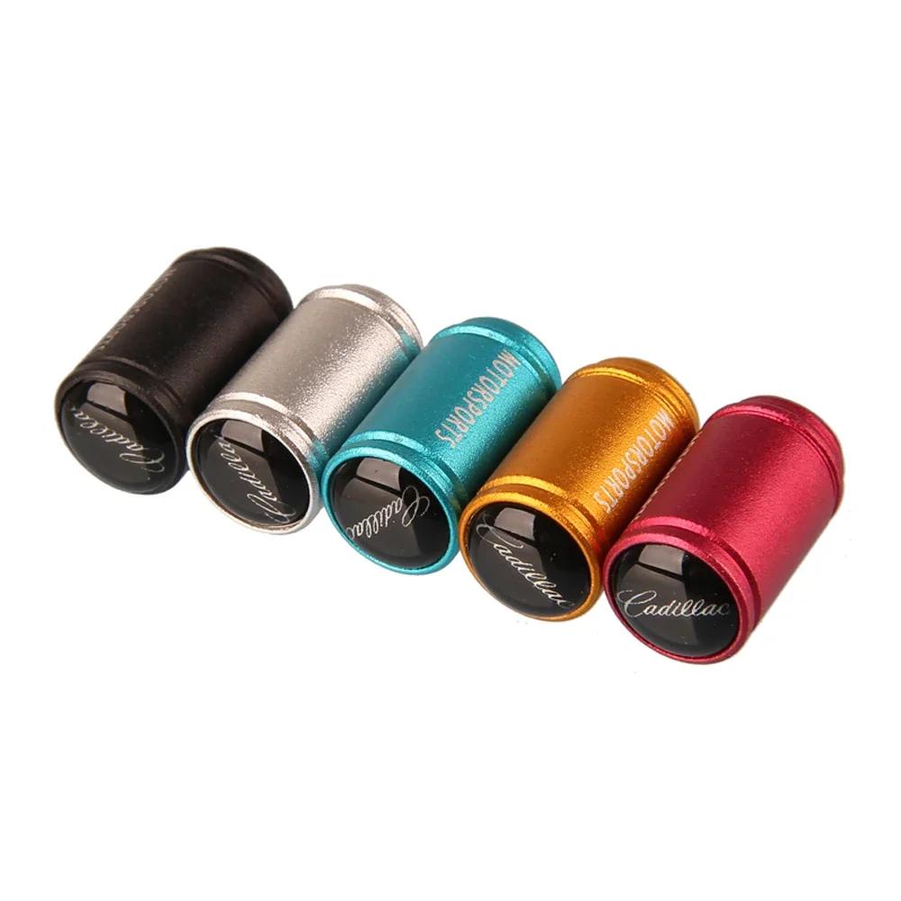 For Cadillac Logo CT5 CT6 XT5 XT6 Escalade CTS DTS SLS XLR ATS SRX Car Tire Valve Stem Caps Wheel Dustproof Air Cover Decoration