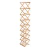 Corner Shoe Rack Multi Tier Foldable Space Saving Wood Shoe Organizer for Home Dormitory Entrance