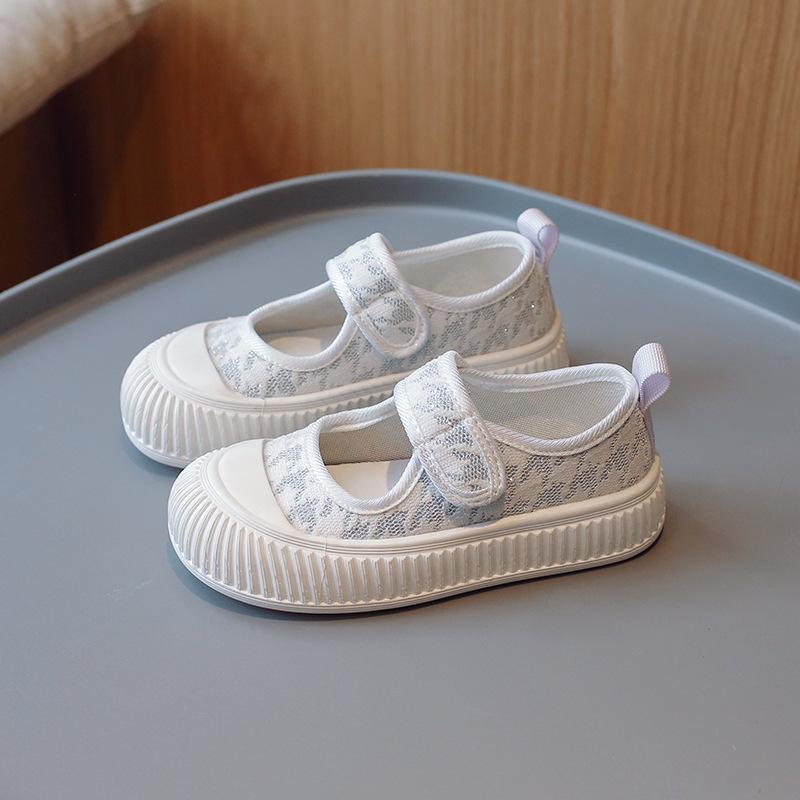 Girls' canvas shoes, soft-soled baby shoes, new autumn styles, little girls' princess shoes, children's Mary Jane shoes