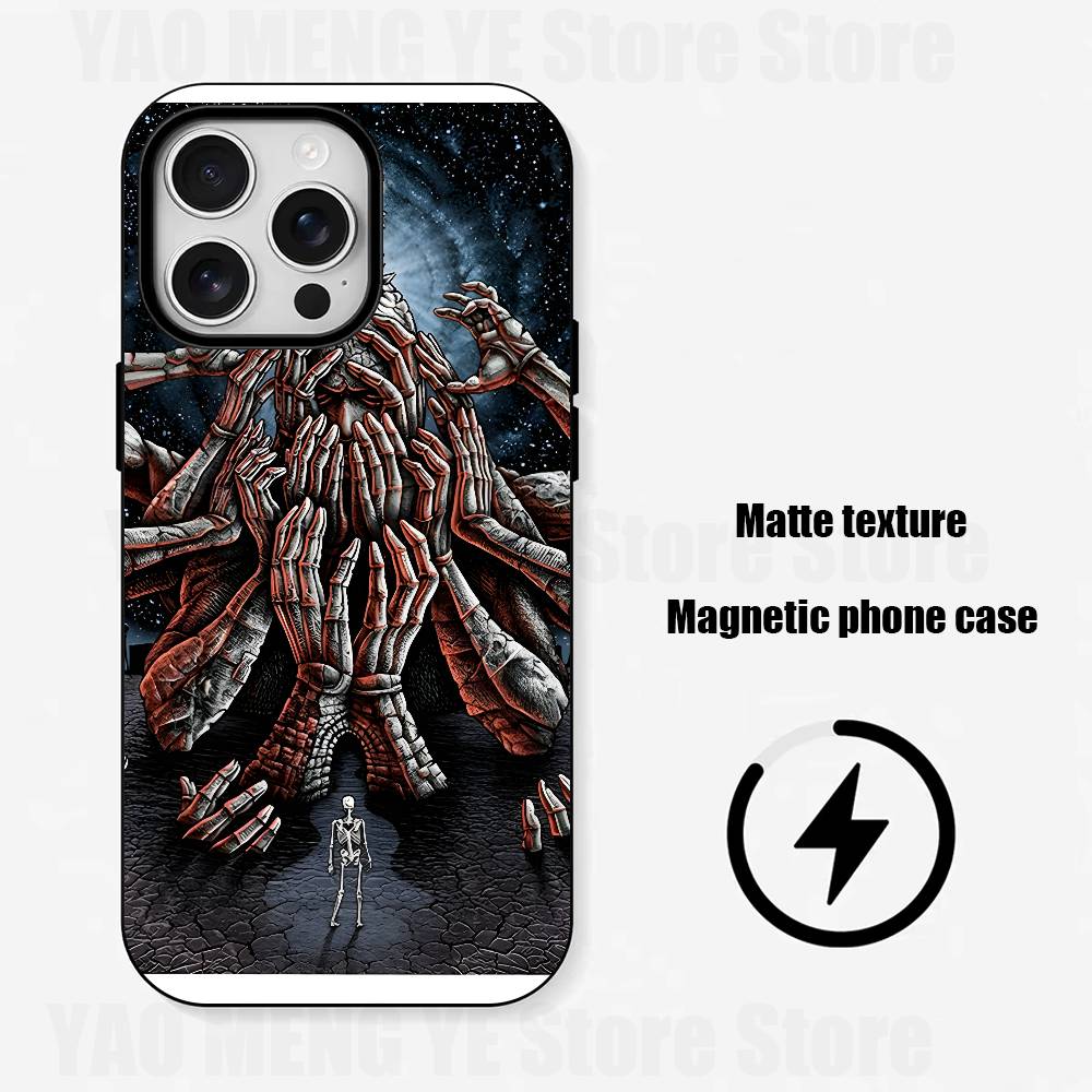 N-Nine-inch N-Nails Slim Matte Magnetic For Case For Iphone 17,16,15,14,13,12,11 Pro Max Mini Plus New Frosted Soft Shell