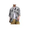 Vans X Bolin Artist Collaboration All-Over Print Button-Down Short Sleeve Shirt Men Tops Gray VN000J2XDGC1