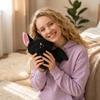Soft Plush Bat Toy with Extended Wings and Embroidered Facial Features Stuffed Animal for Kids and Collectors Suitable for Display or Play
