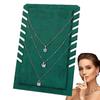 Espositore da Tavolo per Collane Organizer con Pad Supporto Espositore per Collane a Catena Base Antiscivolo in Velluto Vetrina Elegante
