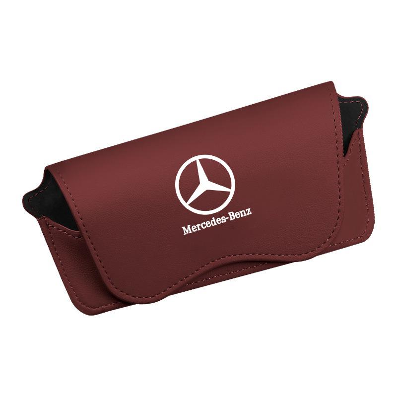 For Mercedes Benz A C E S G Class GLC CLE CLA GLB GLS W177 W205 W213 W222 Car Glasses Case Eye Sunglasses Storage Box Holder