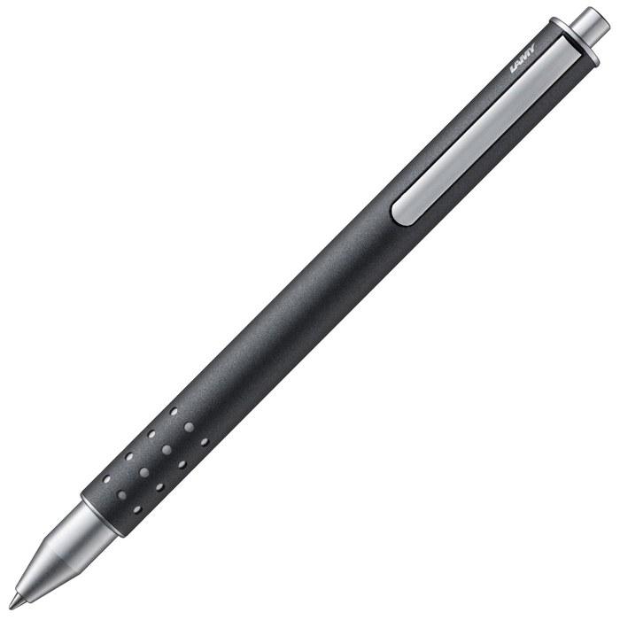 LAMY swift Rollerball Pen Anthracite - Smooth writing rollerball with a durable metal body & B nib - Includes LAMY M 66 Blue Rollerball