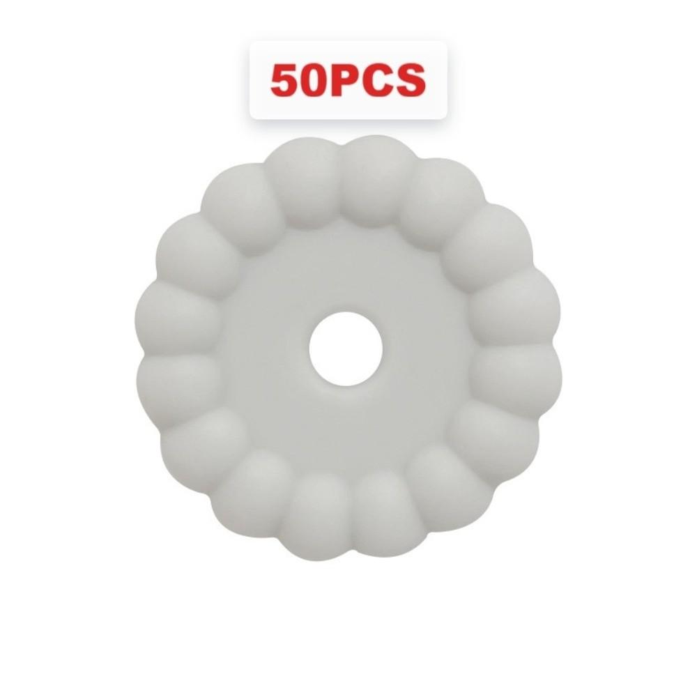 50pcs Solid Color Round Silicone Beads 12mm Flower Silicone Beads For Bracelet Making