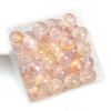 30/50pcs Crystal Glass Beads Ice Permeating Ink Halo Dyeing Sprinkles Golden Loose Spacer Beads for Jewelry Making