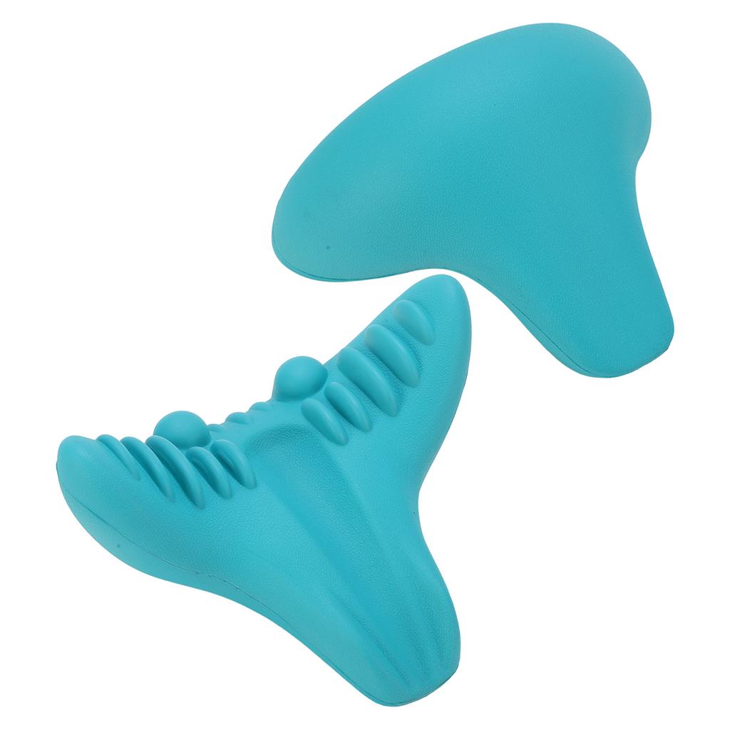 Neck and Shoulder Relaxer Cervical Traction Trigger Point Massage Pillow Neck Support Brace for Daily Health Care