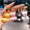 Porte-clés Pendentif Ours Découpé en Résine Porte-clés de Voiture Ours Découpé Machine à Peluches Machine à Pinces Petits Cadeaux
