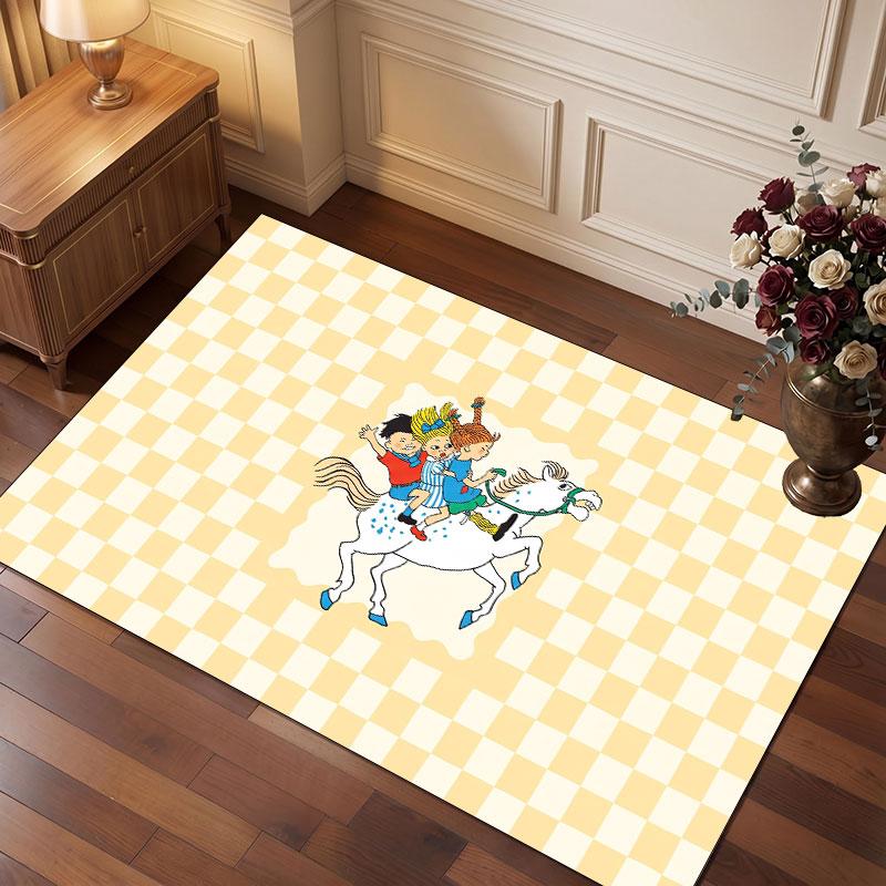 Pippi Longstocking Rug Soft Thick Non Slip Floor Carpet for Bedroom Living Room Home Decor