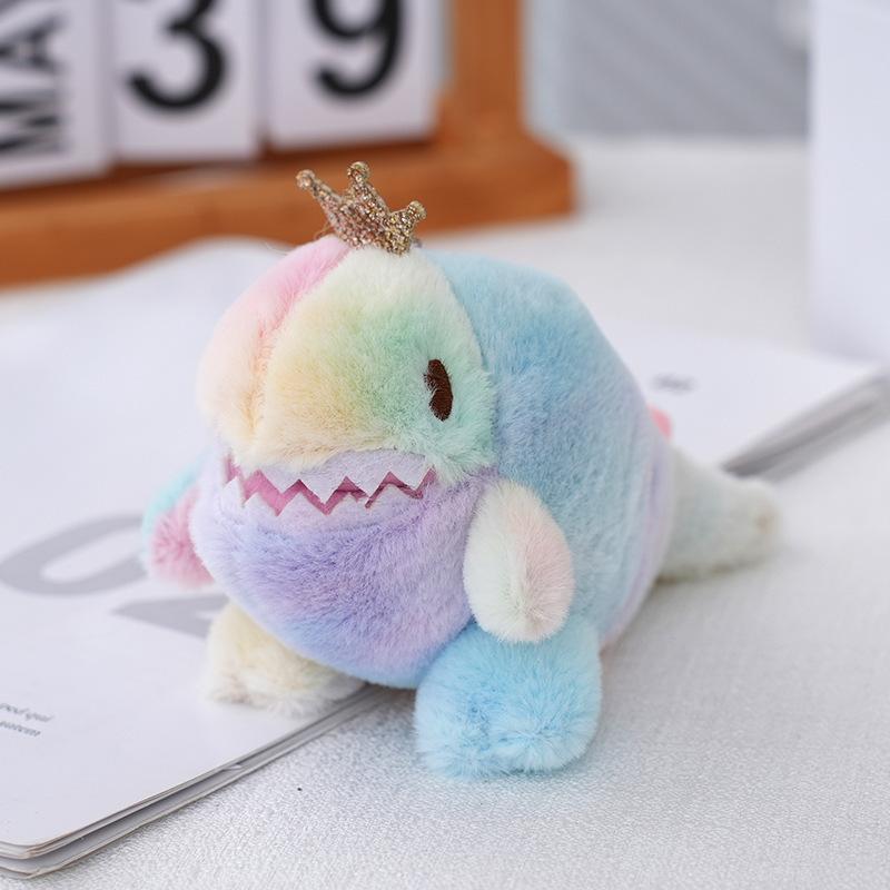 

Dinosaur Soft Plush Keychain Adorable And Trendy Bag Charm With Cotton Pp темно-розовый