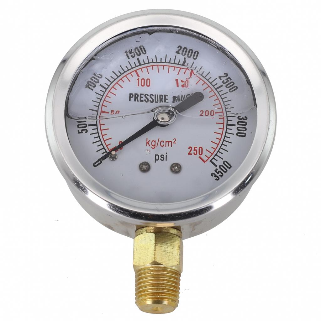 High Precision Hydraulic Oil Pressure Gauge with Dual Measurement Scales