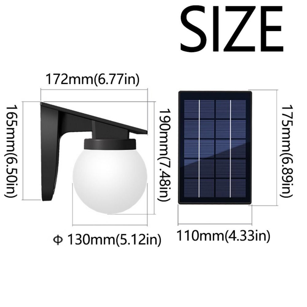 IP65 Waterproof Solar Wall Light Wall Mounted Solar Induction Lamp Solar Fence Lights  Wall Decor