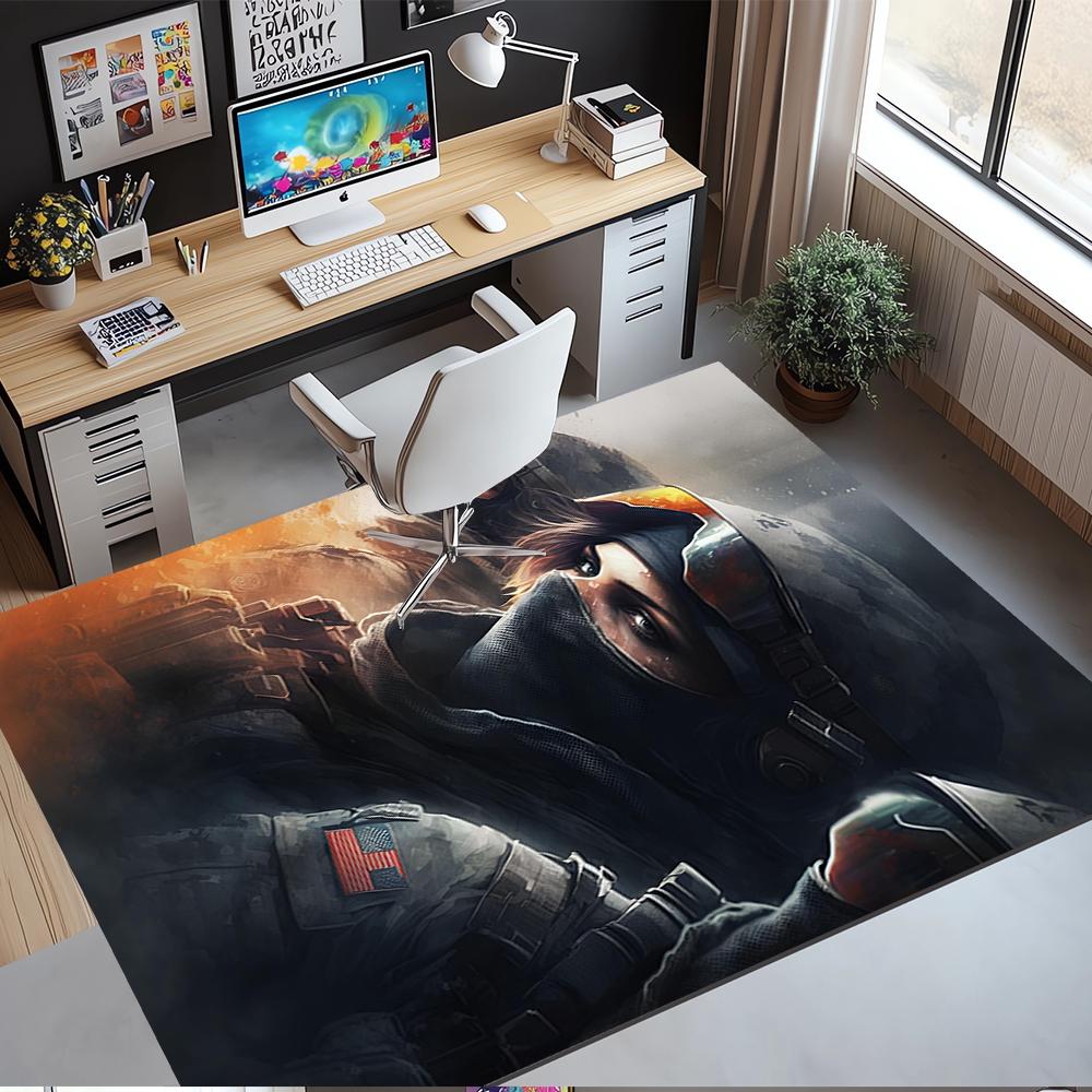 Kober Rainbow Six Siege, Kobereček pod kancelářskou židli, do obývacího pokoje, ložnice, kuchyně, Dekorace, Dárky.