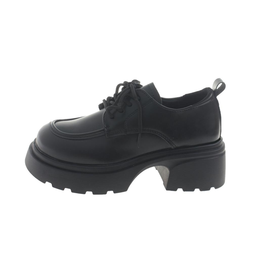 Britischer Stil schwarze Plateau-Schuhe mit dickem Absatz kleine Lederschuhe Damen 2025 neu Frühling und Herbst Französisch Retro runde Zehe Mary Jane Einzel-Schuhe