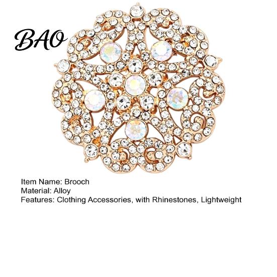 Bridal Dress Brooch Hollowout Star Rhinestone for Women, Dainty Decorative Lapel Shiny Badge Pin, Sparkling Jewelry Accessory Daily Wedding