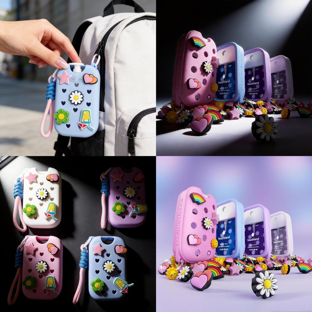 Touchland Hand Sanitizer Holder For Spray Bottles With Eva Material For Travel And Daily Use