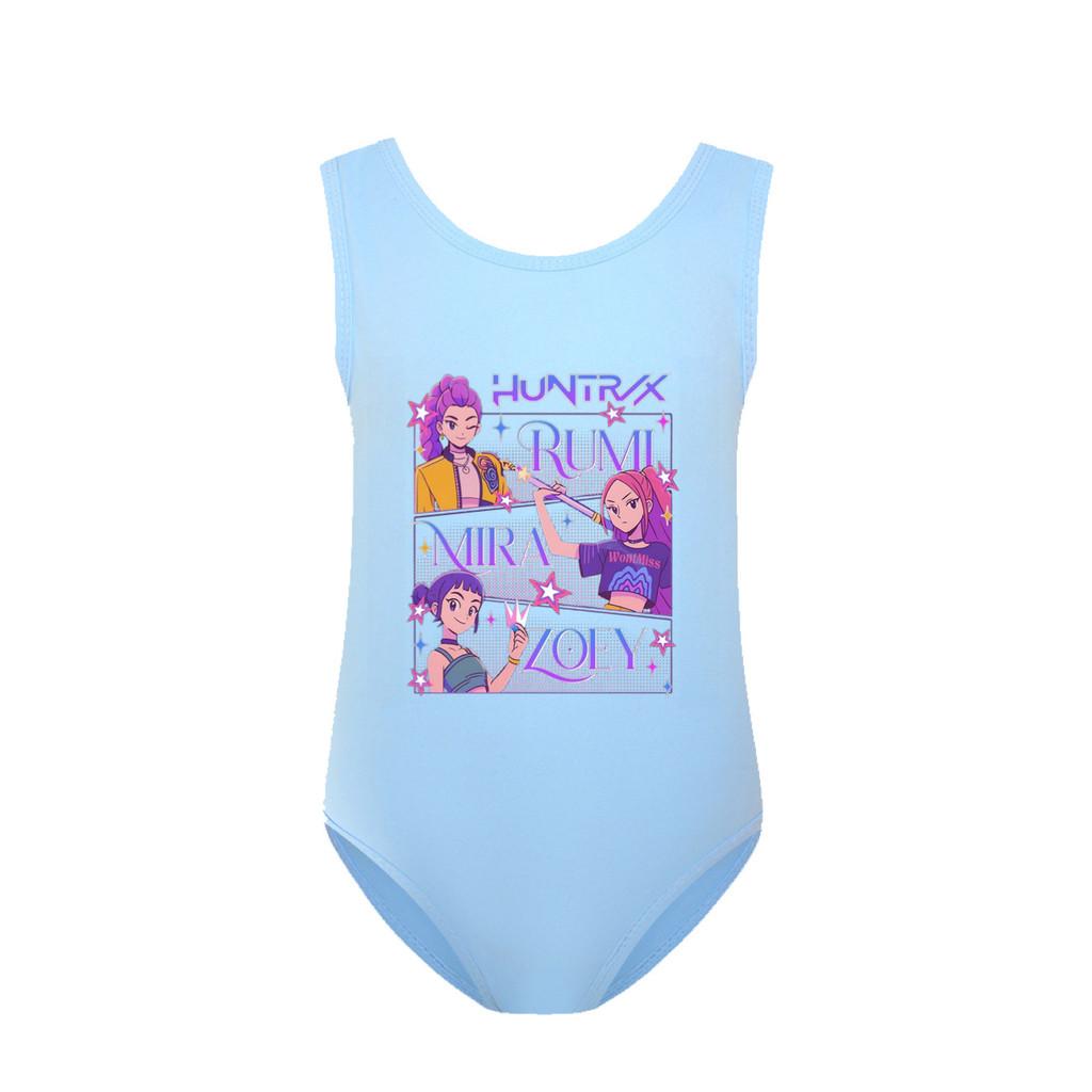 5021 Kids Girls Rumi Mira Zoey Print Swimsuit Swimming One-piece Bodysuit Swimwear