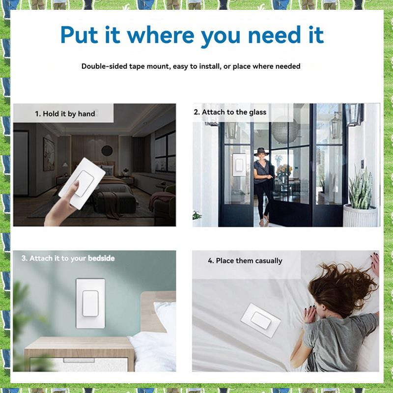 FTS Self Powered Wireless Light Switch And Receiver Kit Remote Control Wall Switch Lighting Fixtures