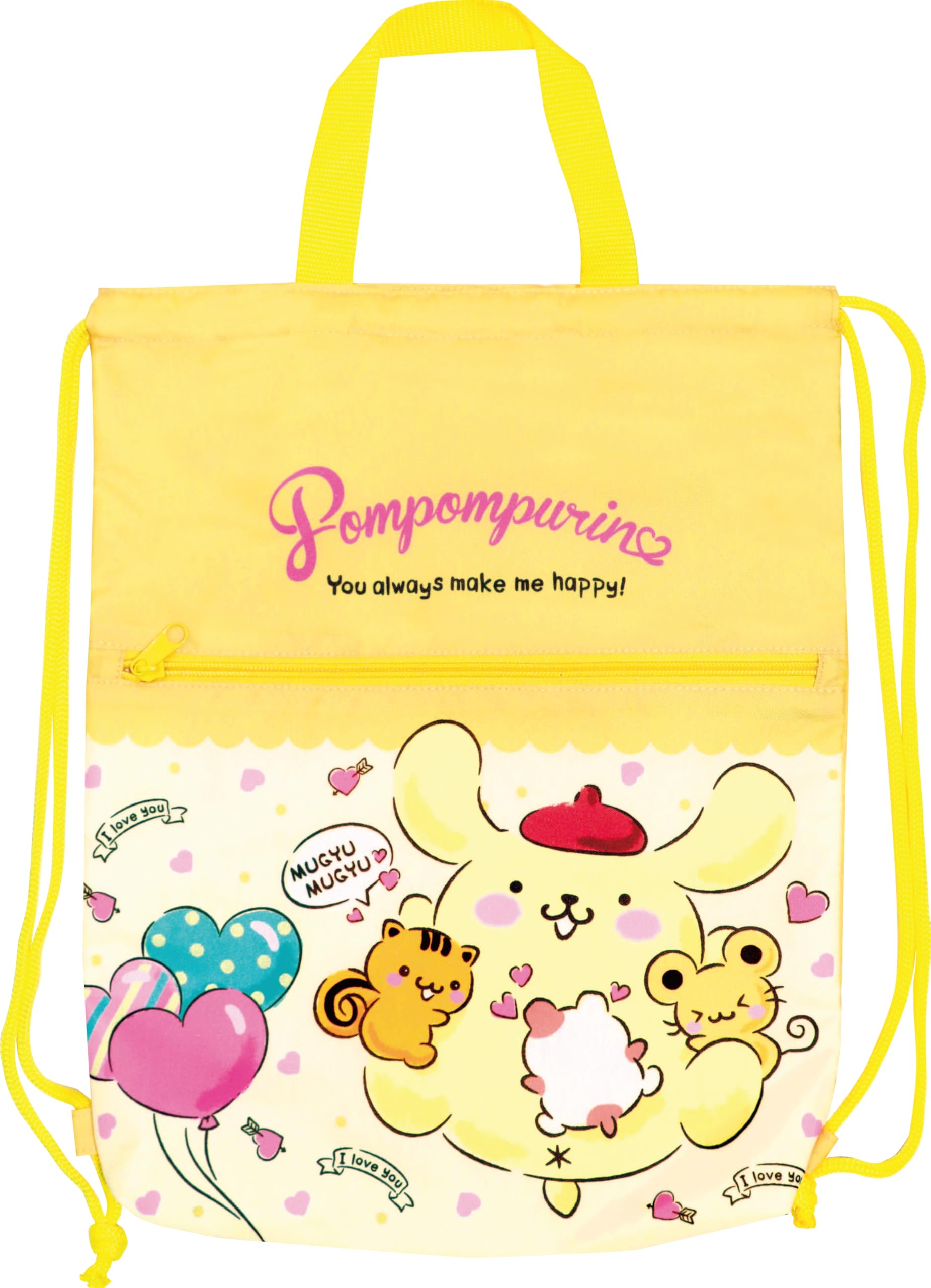 Drawstring Knapsack Pompompurin Hug SBN567 [J s Planning]