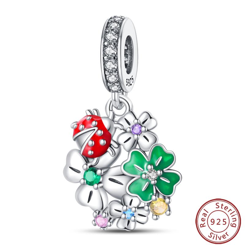 Lucky Collection Copper Craft Lucky Number Clover Green Charms Beads 3Mm Diy Elegant Holiday Fine Jewelry Gifts