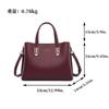 Bolsa de mão feminina bolsa nova couro macio bolsa tote de grande capacidade bolsa temperamento mãe bolsa feminina da moda para o dia a dia