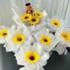 Artificial Flower Sunflower Spring Home Room Garden Decora Stamen Wedding Festival Fake Gerbera Living Room Table Stage Diy Gift
