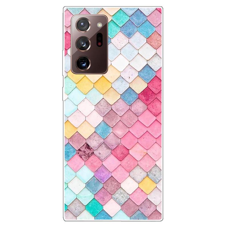 Soft Cover For Samsung Note 20 Ultra Case S20 FE TPU Print Cat Silicone Cases for Samsung Galaxy Note20 M52 5G Funda Coque Clear