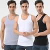 Men's Summer Slim Fit Polyester Ribbed Tank Top
