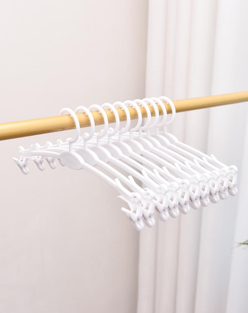 Seamless Plastic Hanger for Men's & Women's Pants, Underwear, Bras, and Panties - Drying Rack with Clips