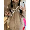 Zip Up Hoodie Women Loose Casual Long Sleeve Retro Embroidered Sweatshirt Autumn Winter Couple Fashion Devil Gothic