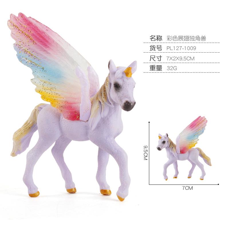Simulation Mythological Story Elf Model Unicorn Pegasus Solid Boutique Interior Ornament Doll