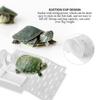 Aquarium Tortoise Platform Turtle Terrace Reptile Habitat Floating Island Dock with Suction Cup