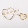 Korean Rhinestone Heart Hair Clip - Versatile & Elegant Side Clip for Ladies