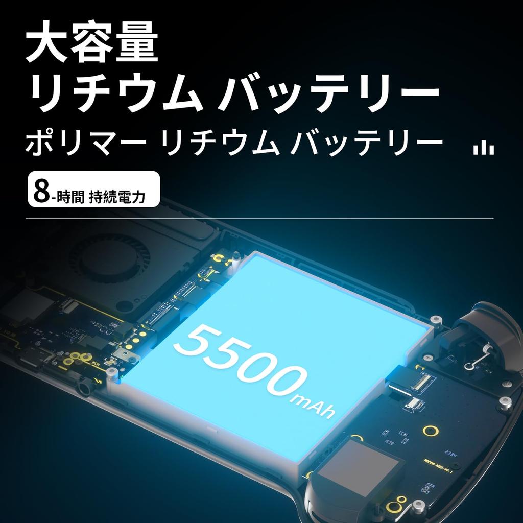 ANBERNIC RG556 Android 13 Portable Game Console with 5G WiFi Classic IPS Retro Game Console 4.2, Bluetooth, Games, 5.48-inch Display, (RG556 - Black)